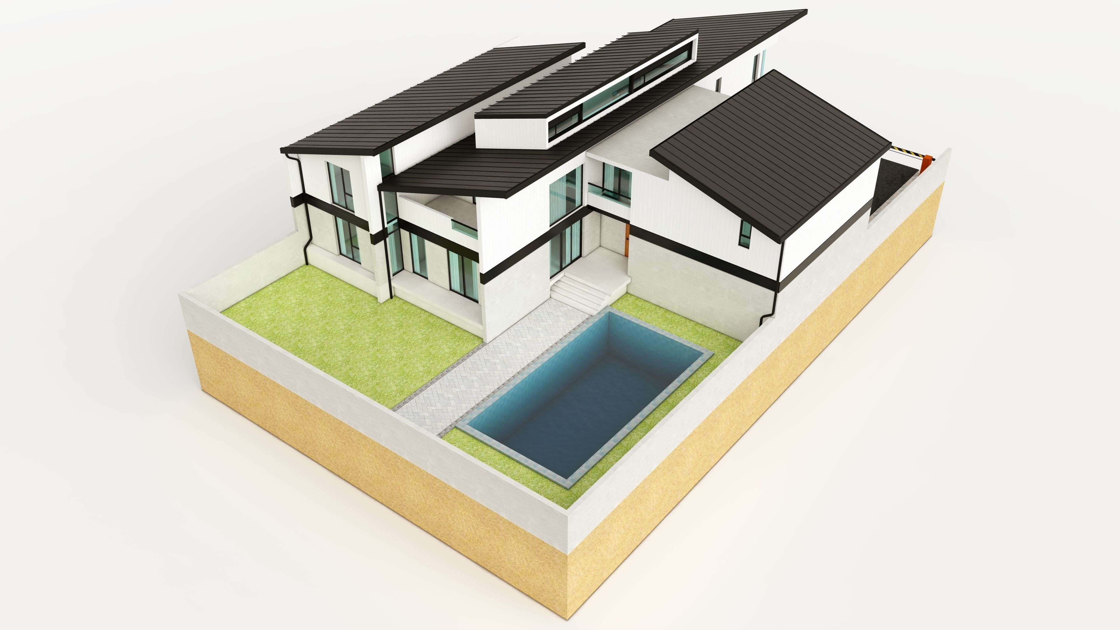 Duplex House-1 3D model_8