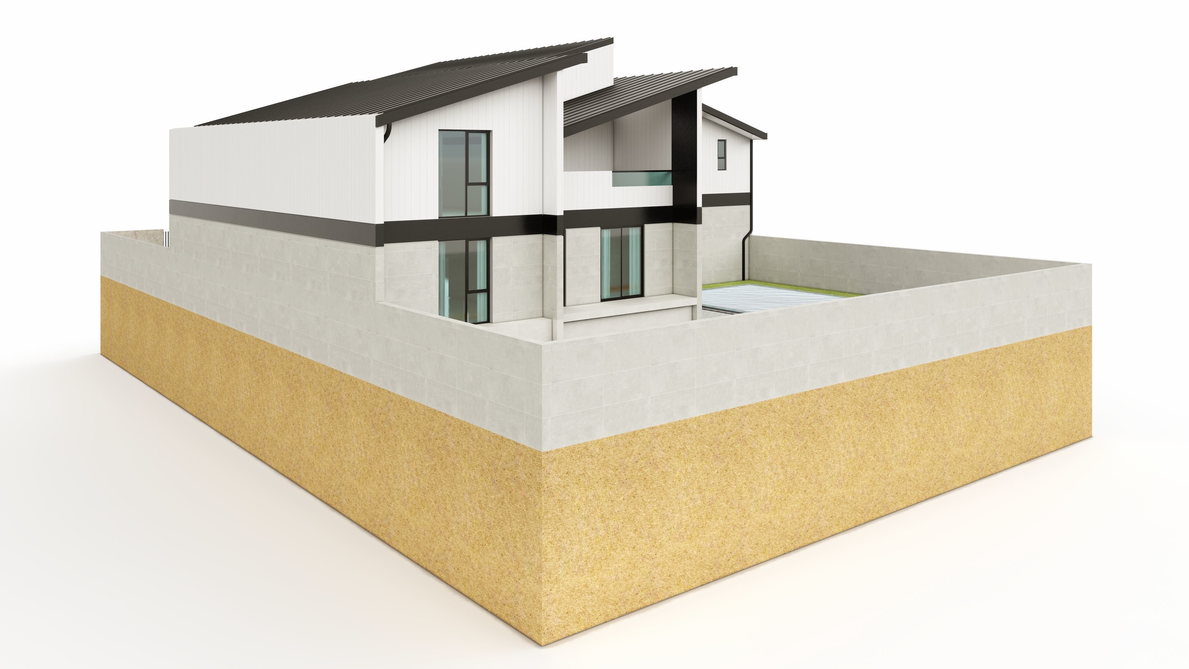 Duplex House-1 3D model_6