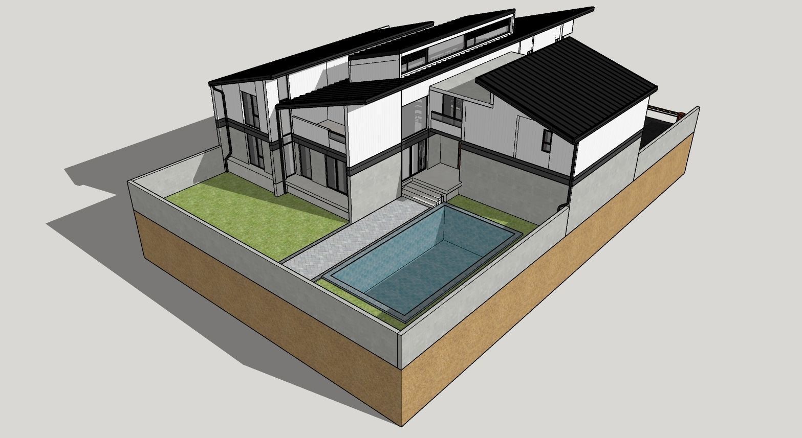 Duplex House-1 3D model_3