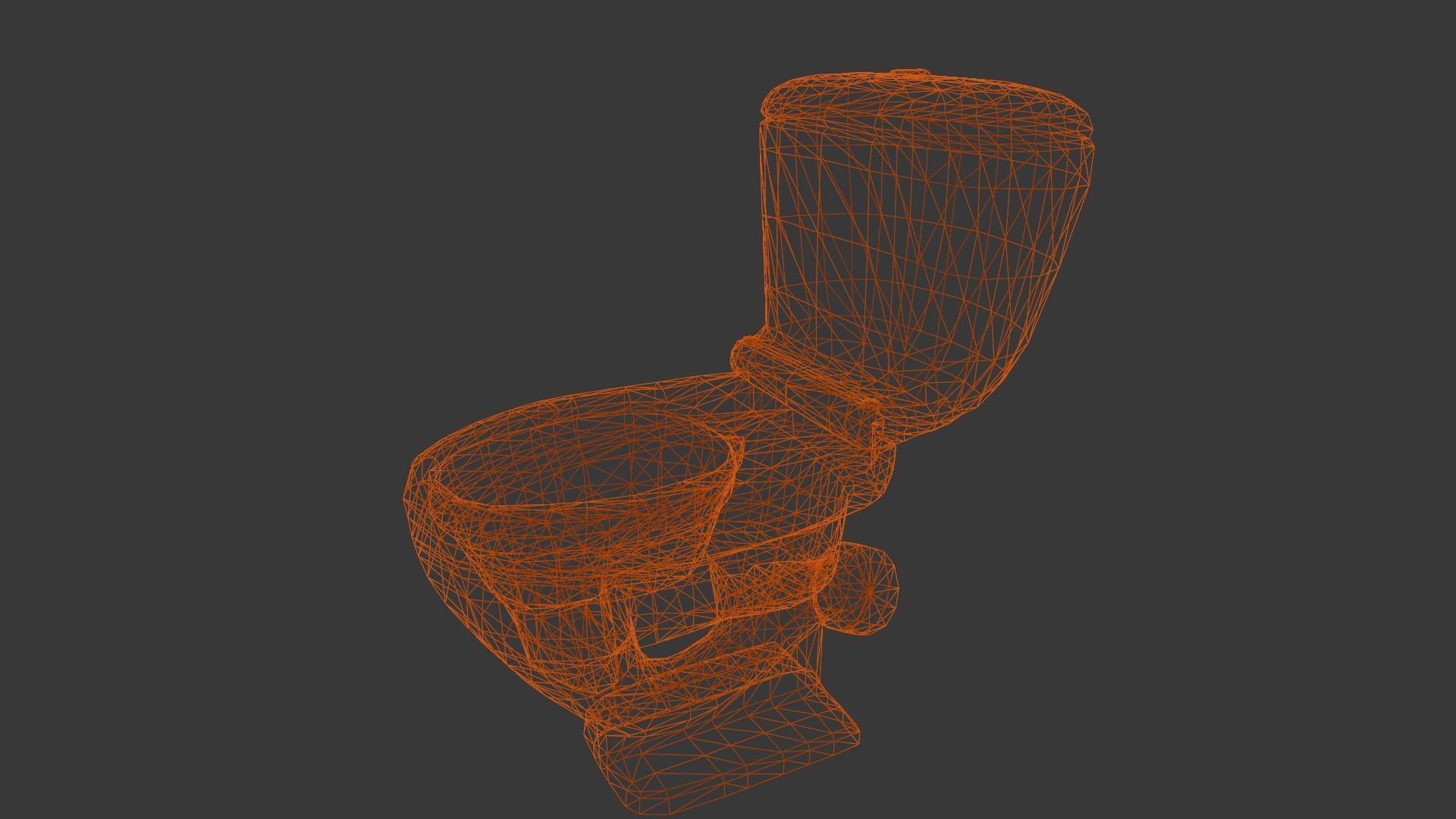 Dirty Toilet 3D Model Low-poly 3D model_12