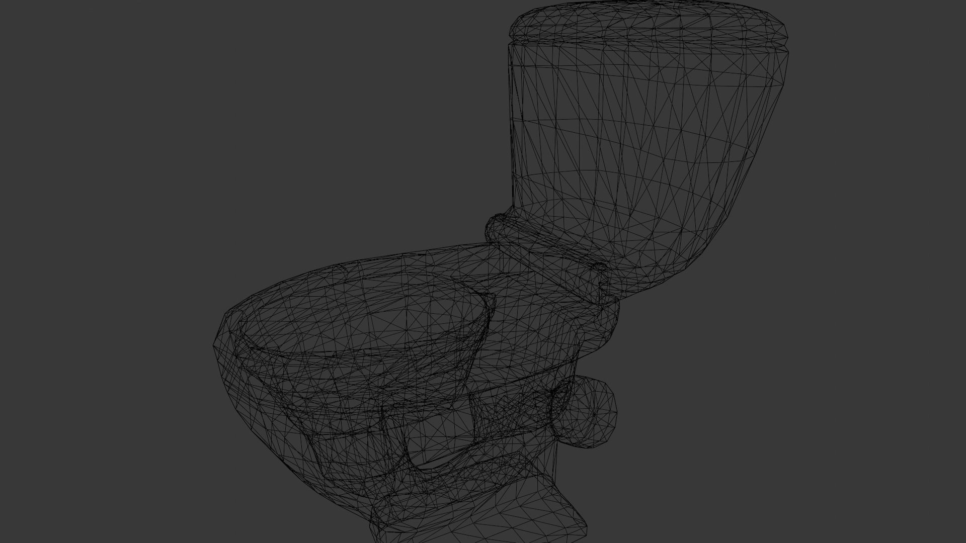 Dirty Toilet 3D Model Low-poly 3D model_10