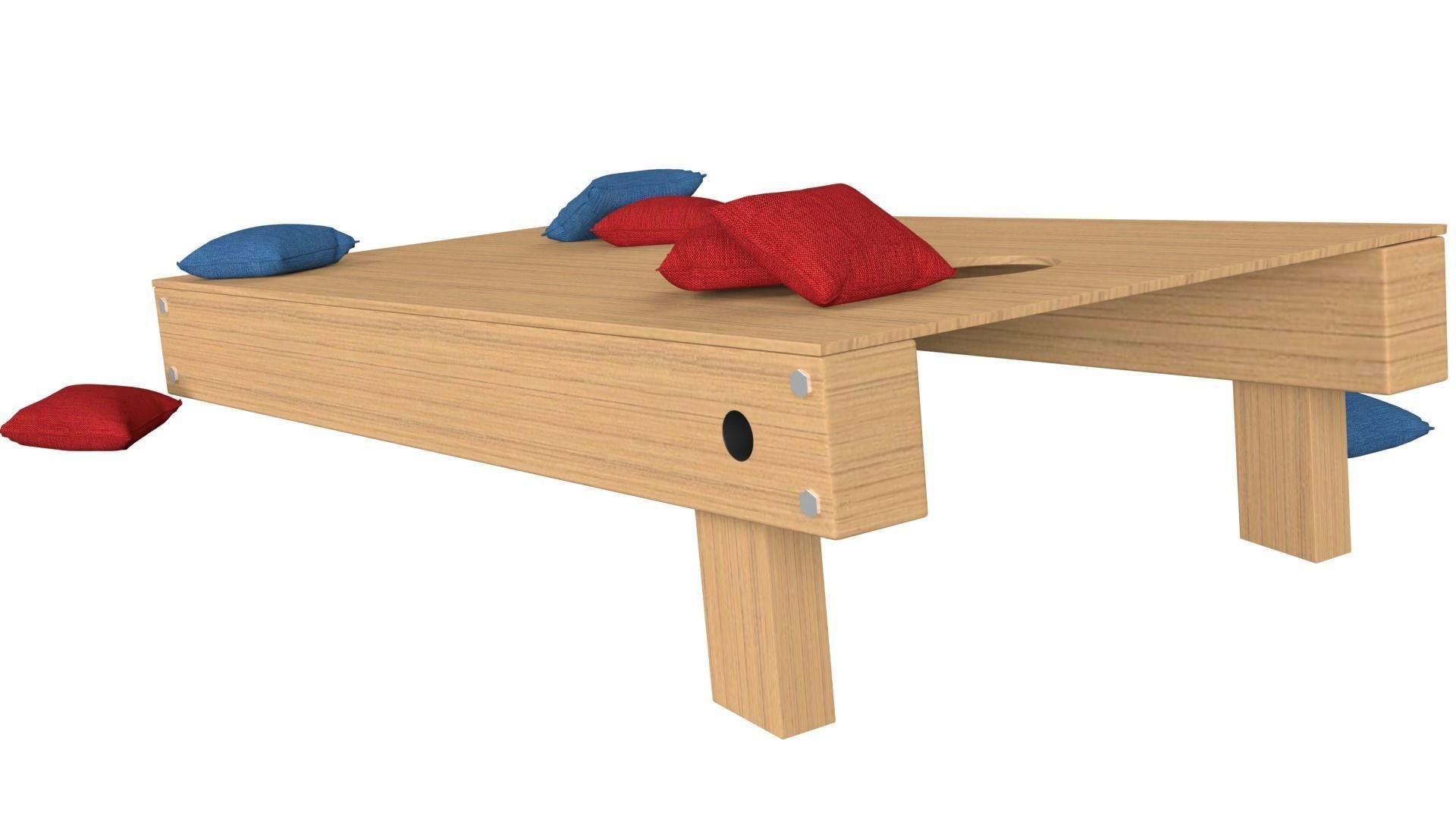 Corn Hole Game 3D model_4