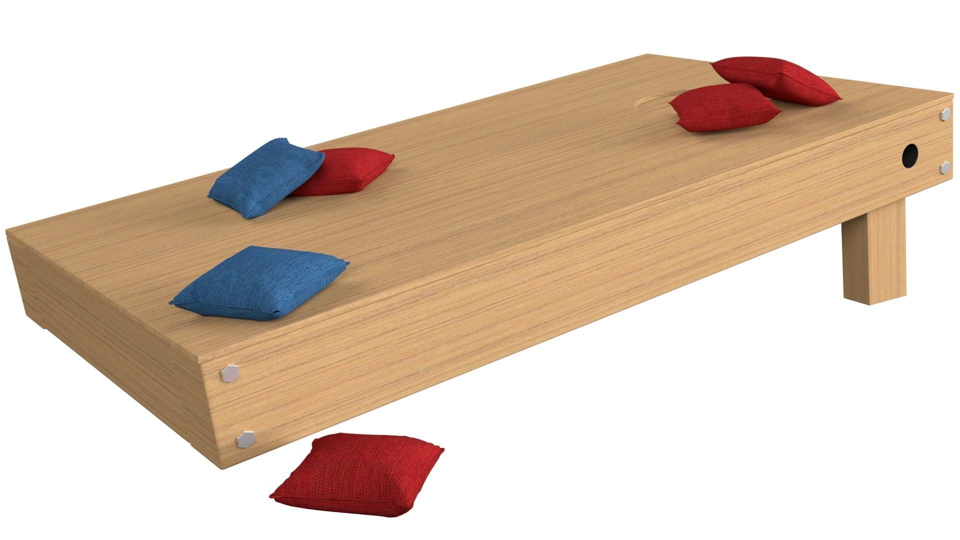 Corn Hole Game 3D model_2