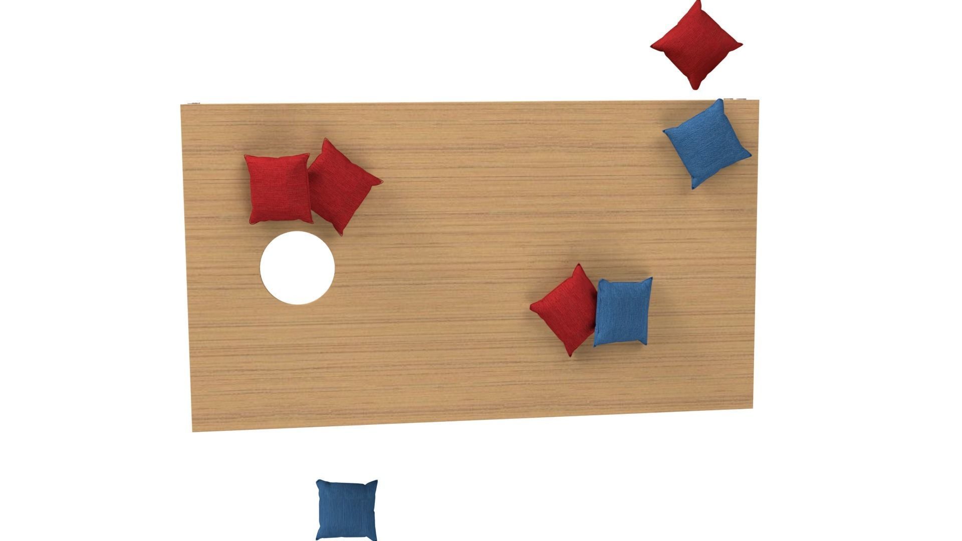 Corn Hole Game 3D model_8
