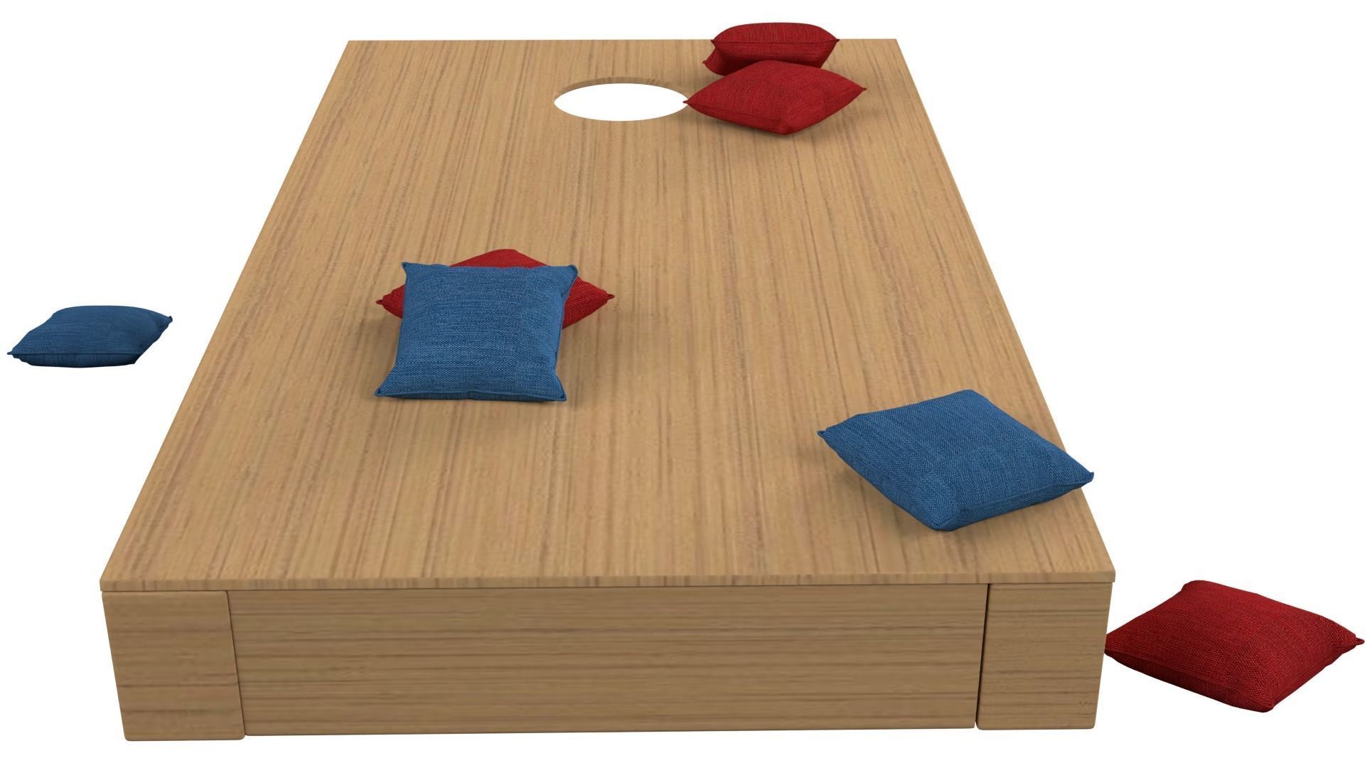 Corn Hole Game 3D model_1
