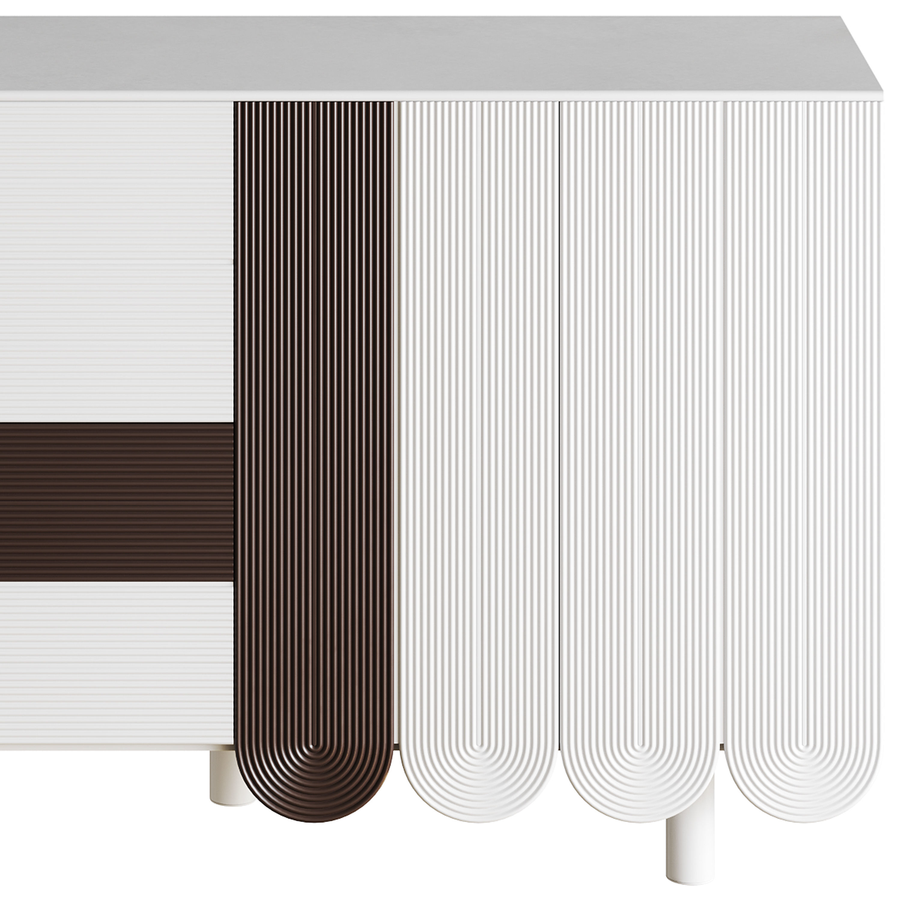 Modern White Sideboard 3D model_11