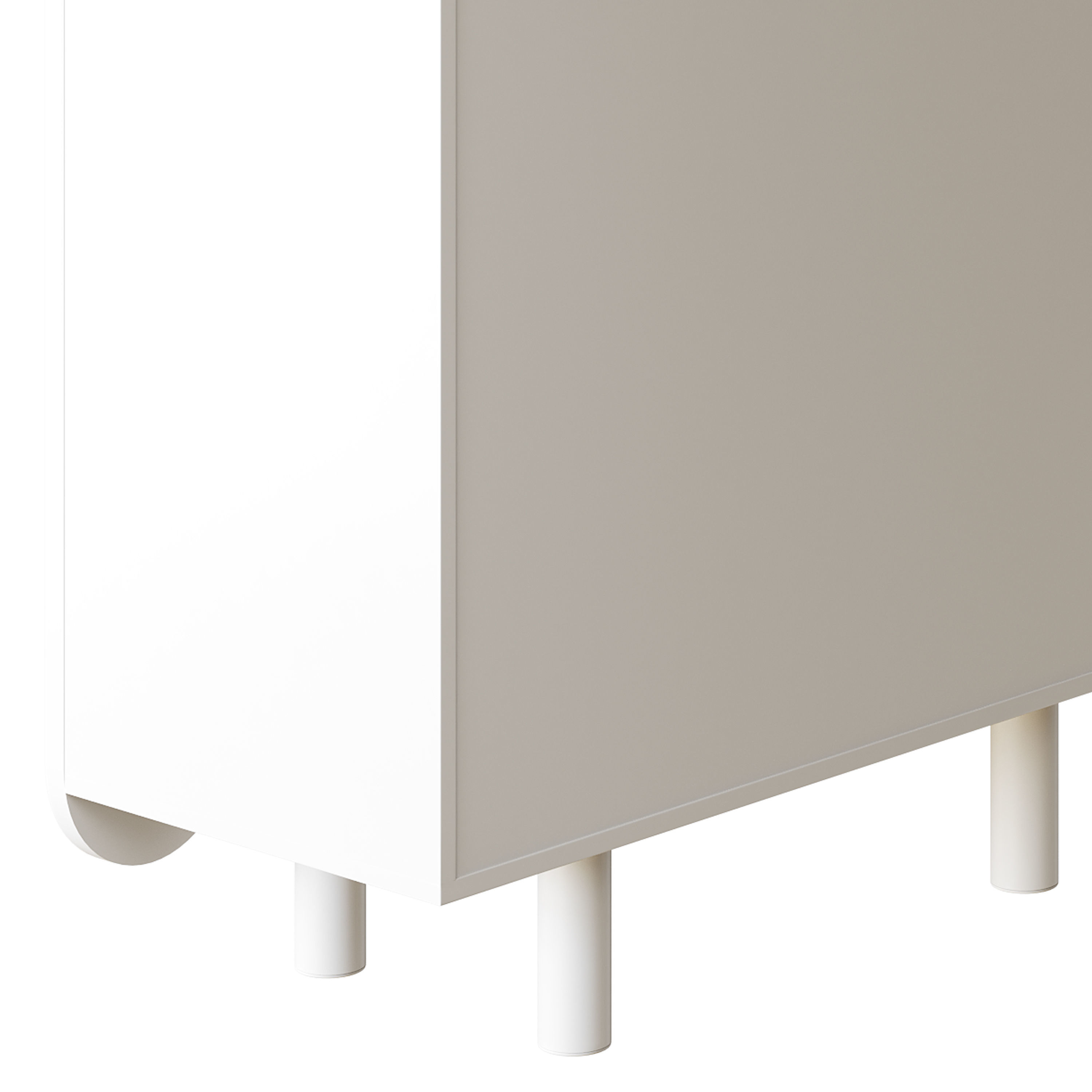 Modern White Sideboard 3D model_16