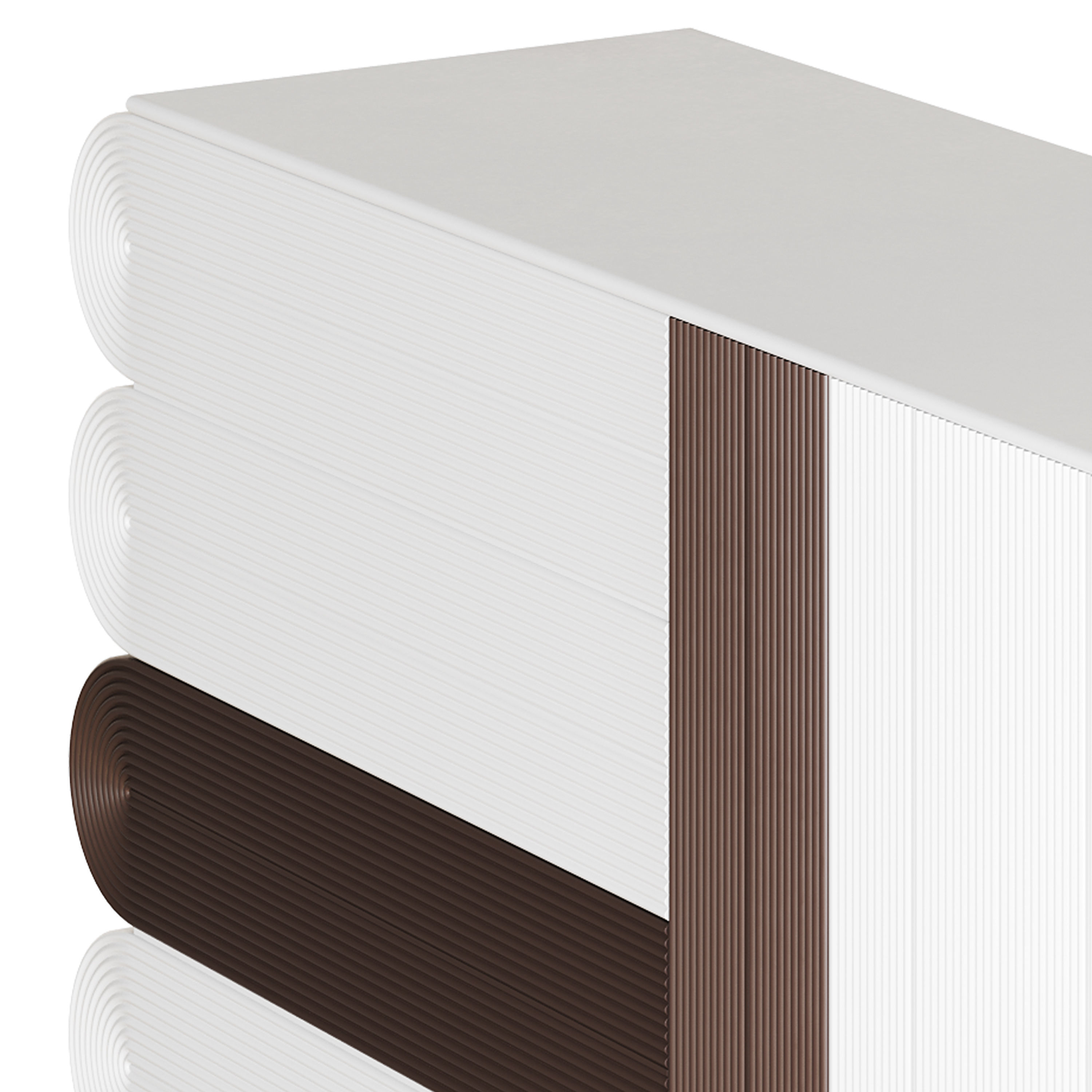 Modern White Sideboard 3D model_2