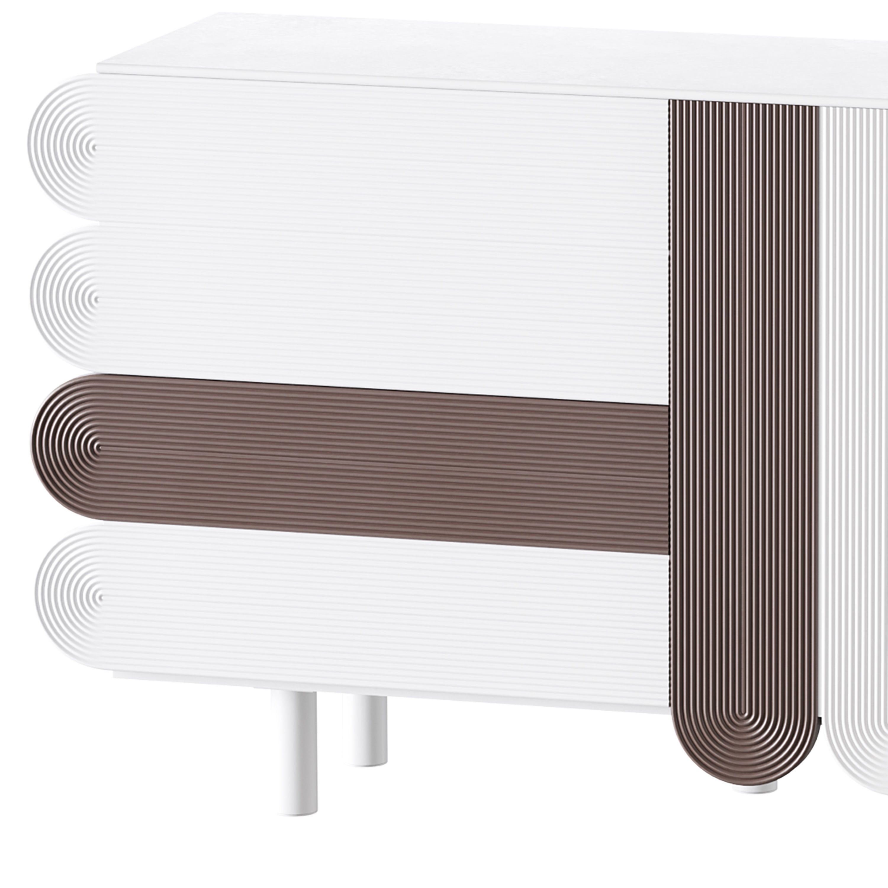 Modern White Sideboard 3D model_12