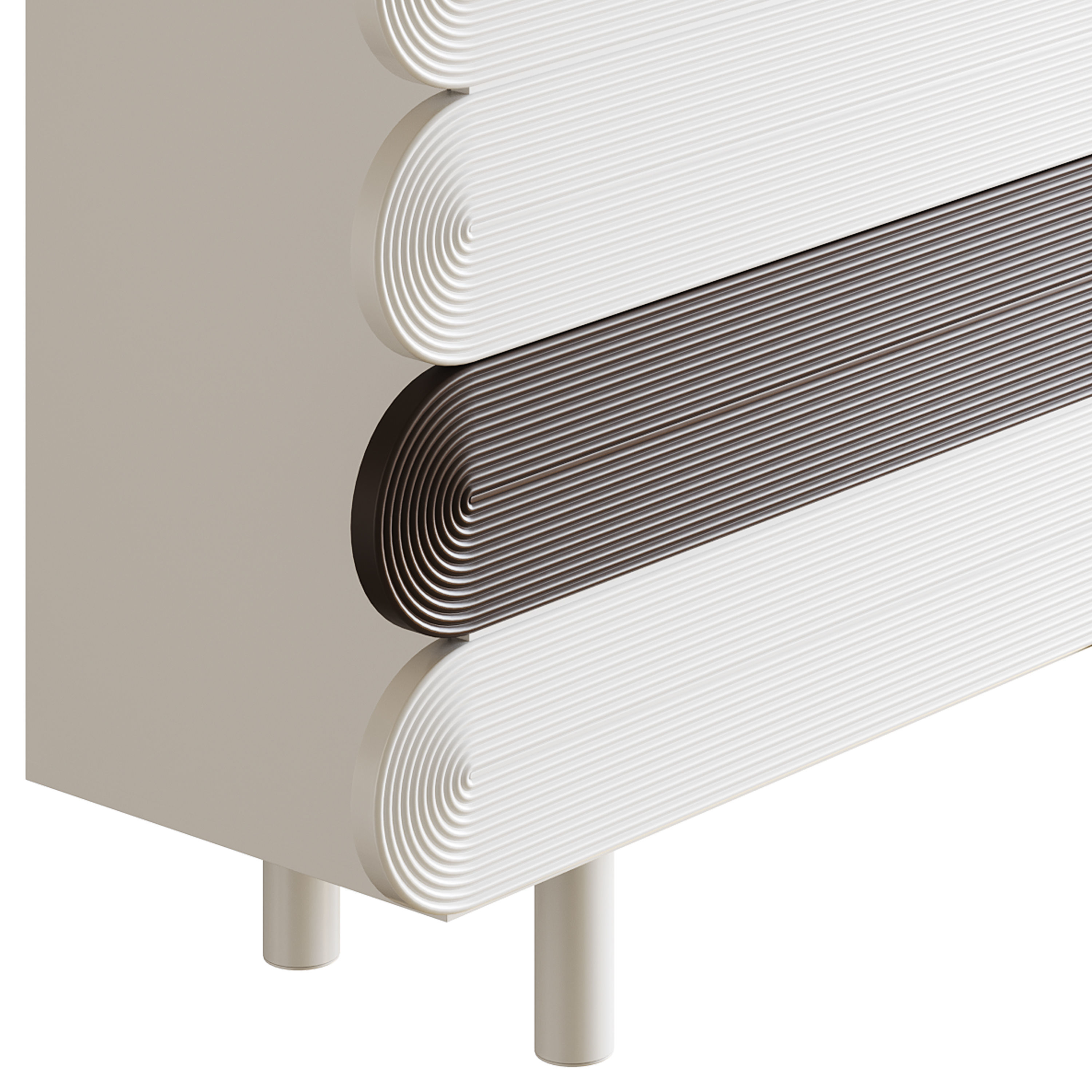 Modern White Sideboard 3D model_13