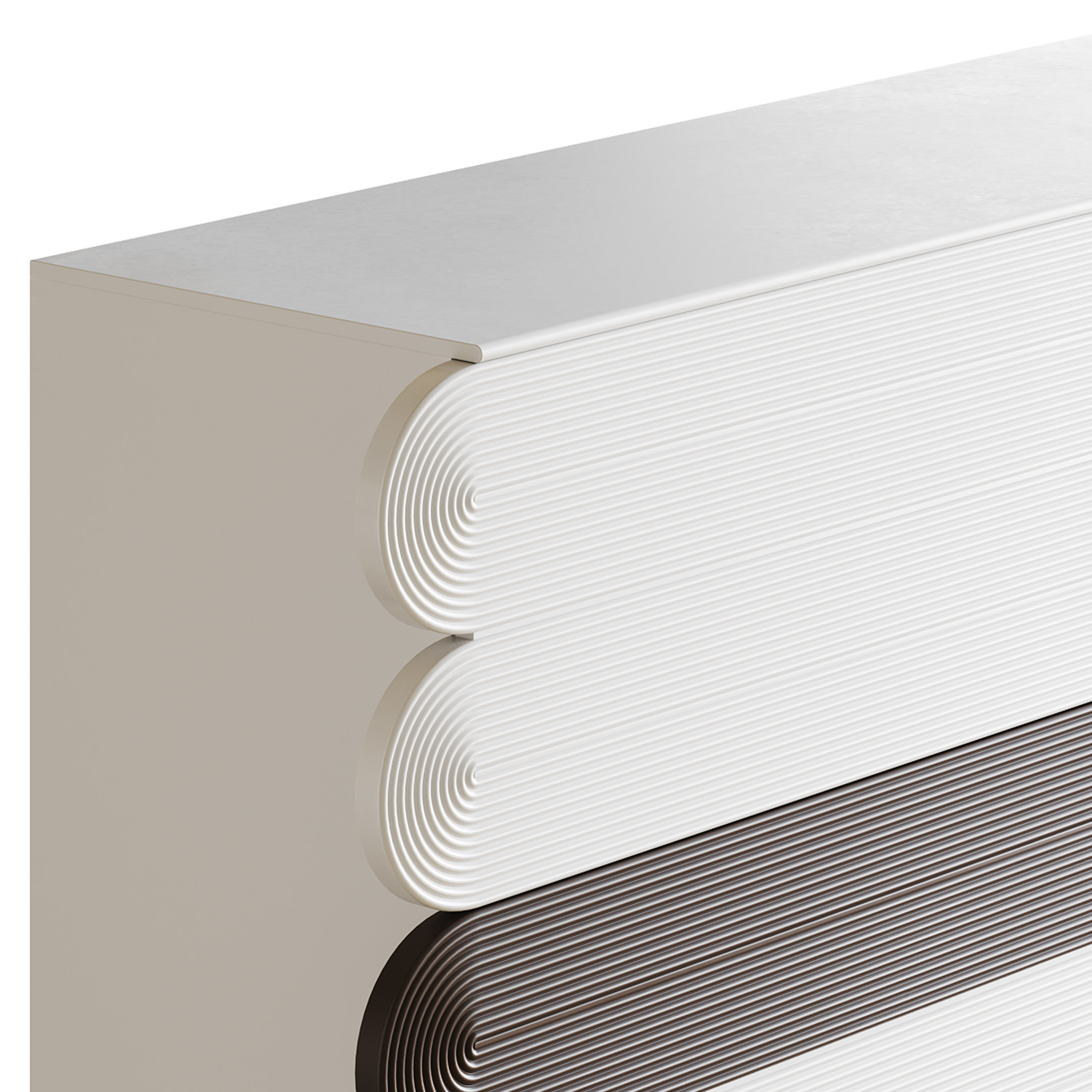 Modern White Sideboard 3D model_9