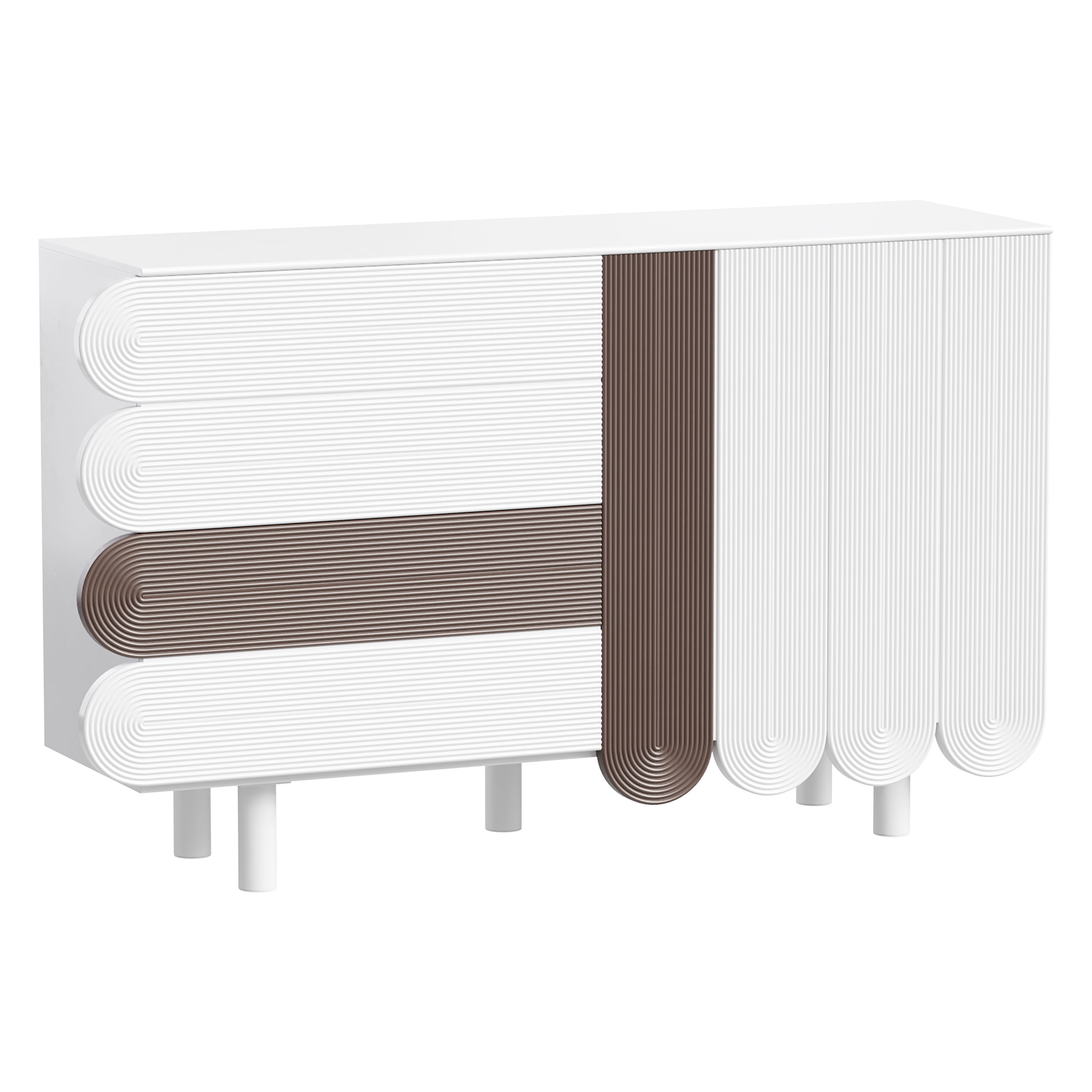 Modern White Sideboard 3D model_4