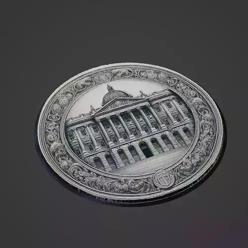 Building House Pendant Medallion