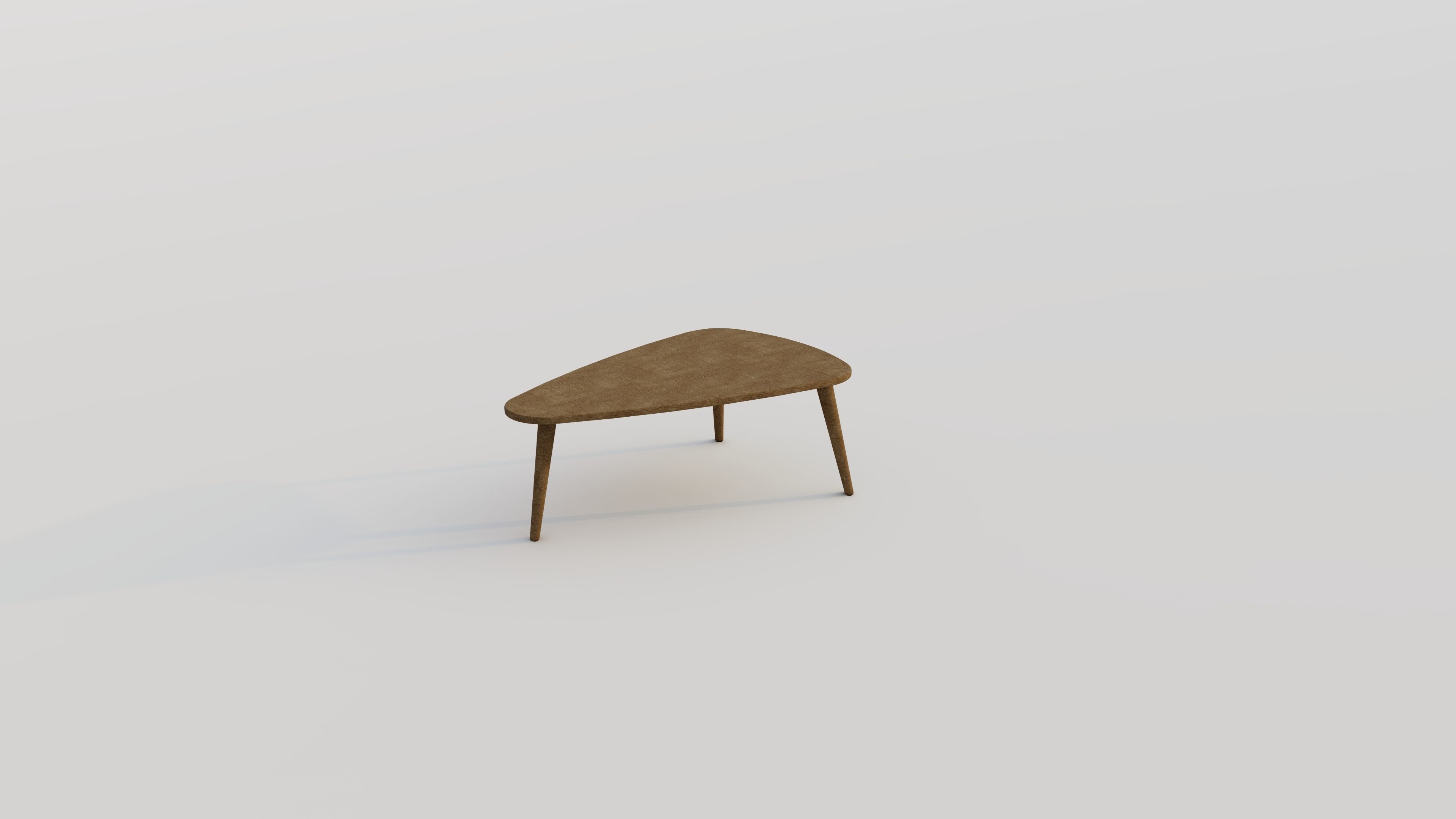 garden furniture Low-poly 3D model_4