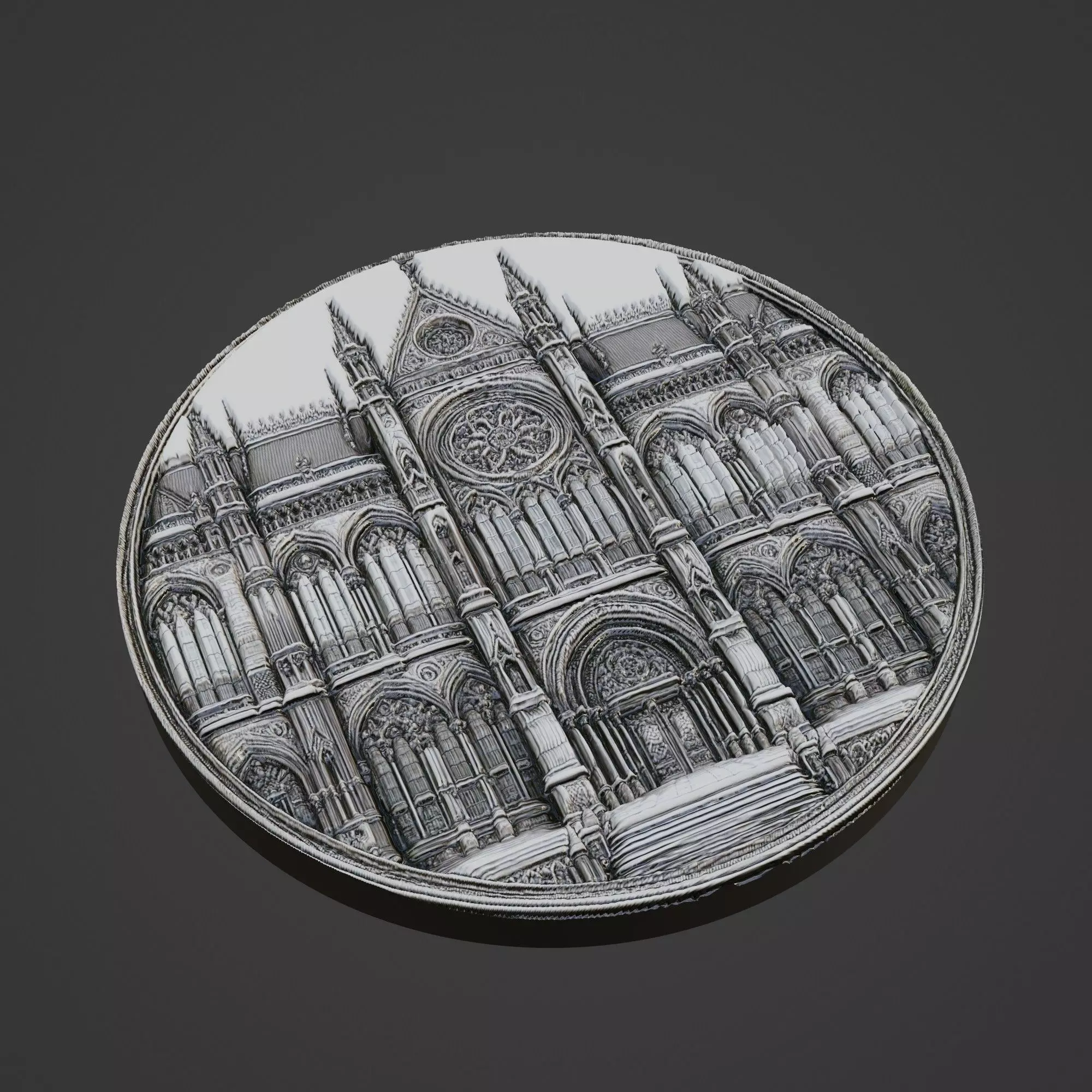 Building House Pendant Medallion 3D print model