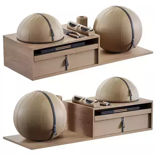 RACKA SET WITH FITNESS EQUIPMENT