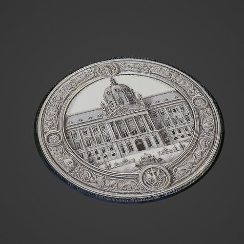 Building House Pendant Medallion 3D print model