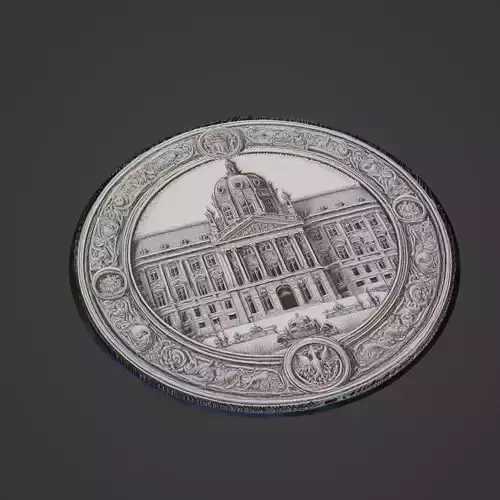 Building House Pendant Medallion