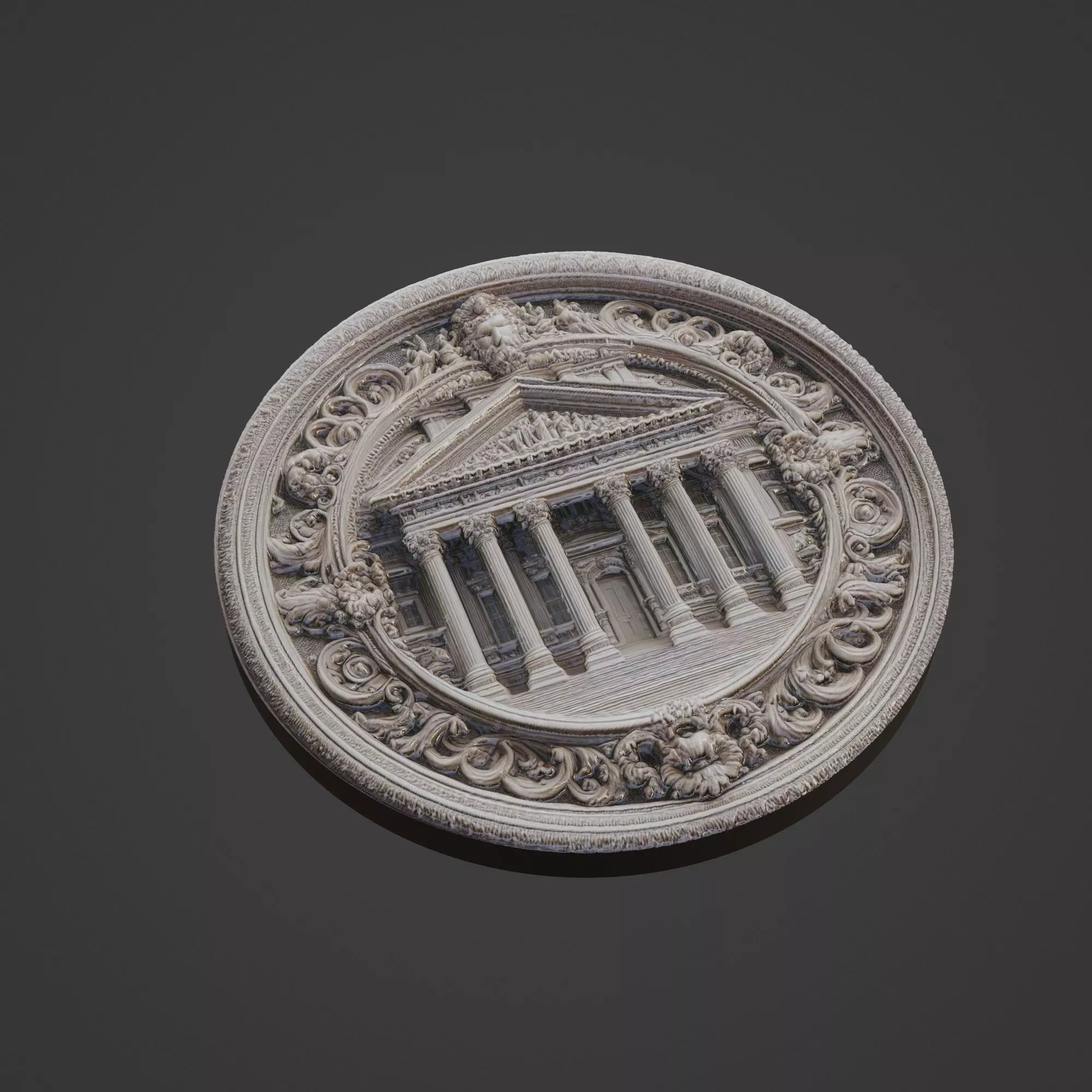 Building House Pendant Medallion 3D print model