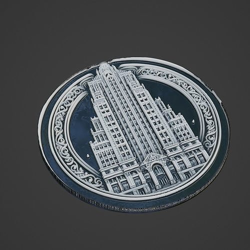 Building House Pendant Medallion 3D print model