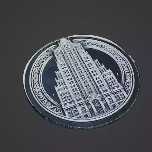 Building House Pendant Medallion