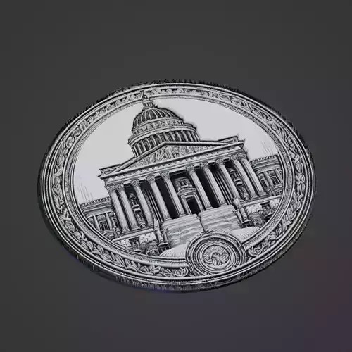 Building House Pendant Medallion