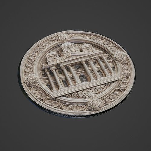 Building House Pendant Medallion 3D print model
