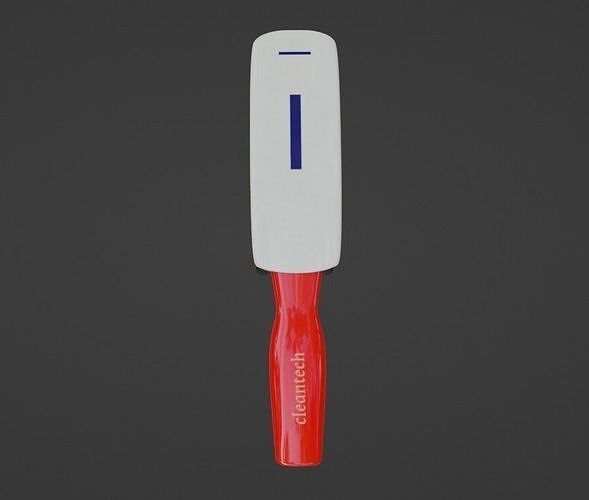 Car cleaning Wheel Brush Low-poly 3D model 5