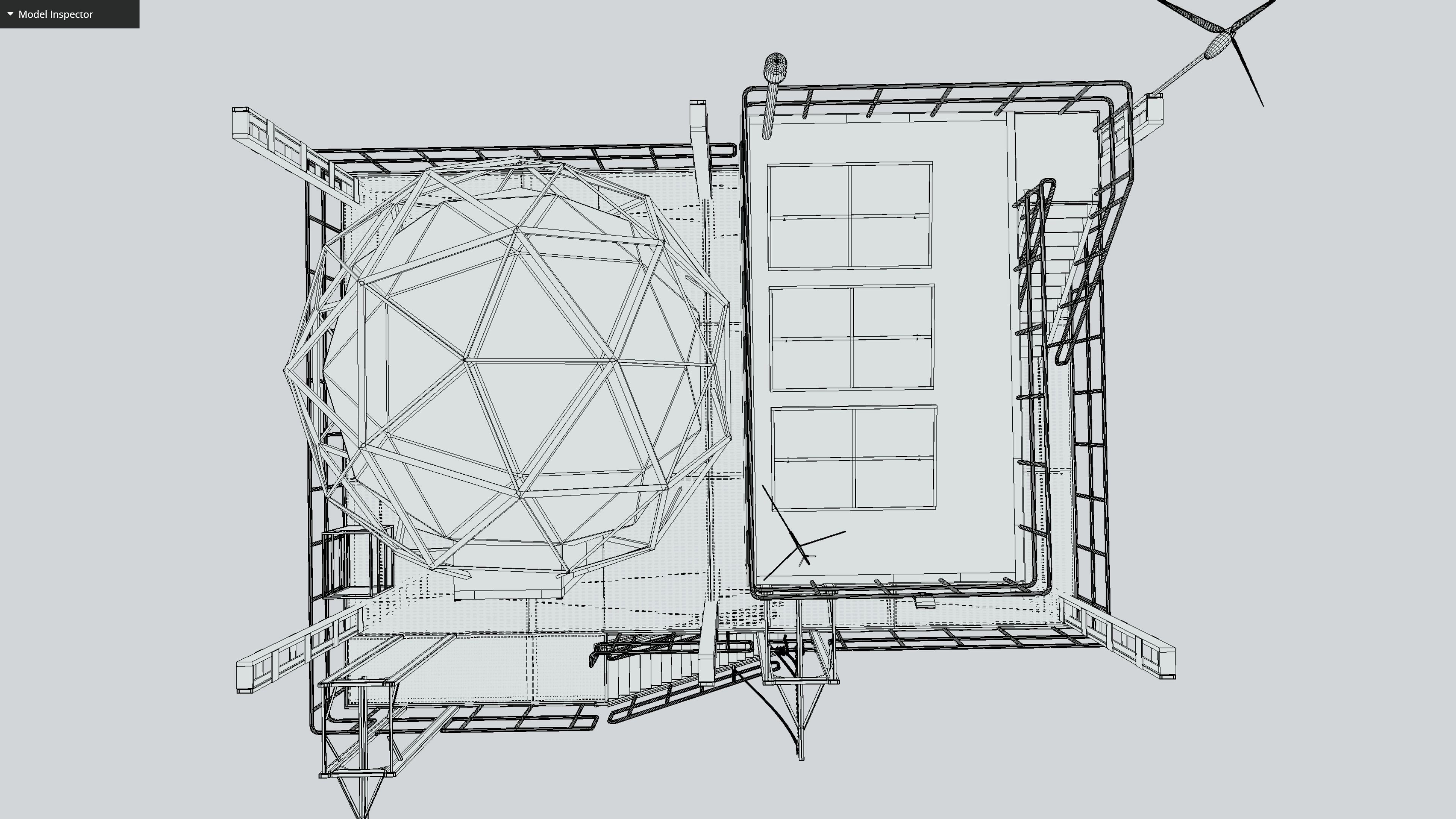 Research Station Low-poly 3D model_13