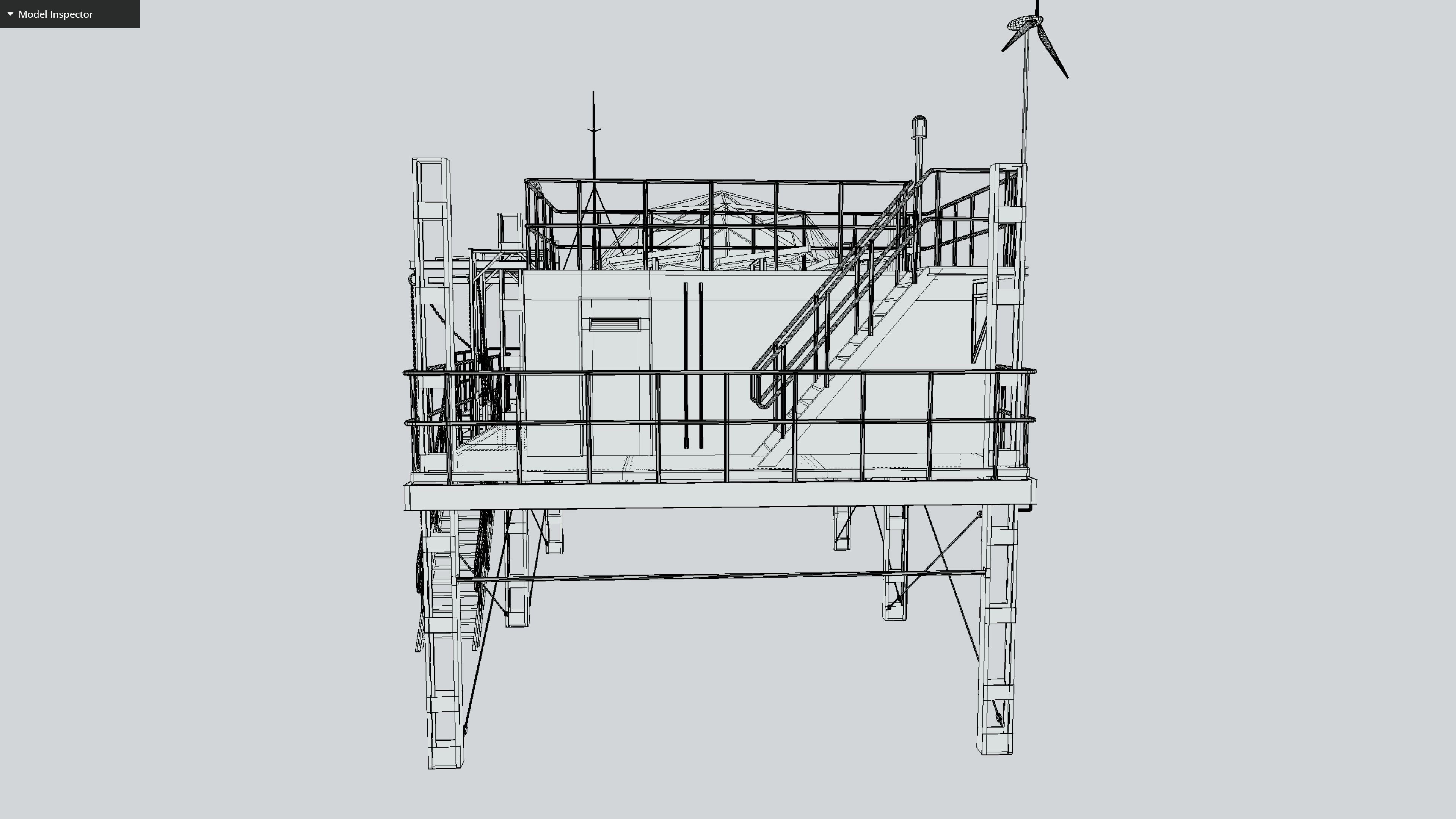 Research Station Low-poly 3D model_12
