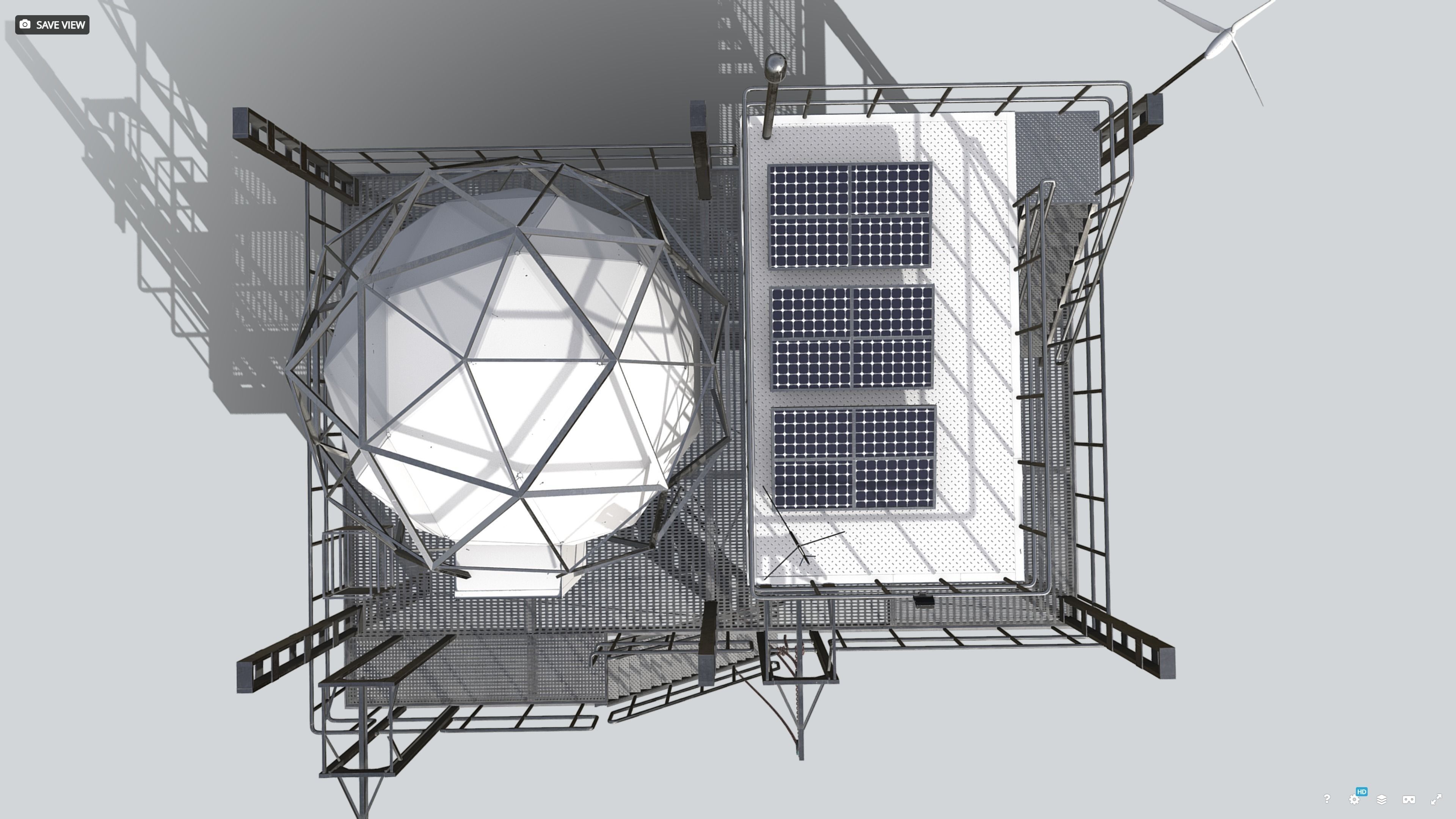 Research Station Low-poly 3D model_8