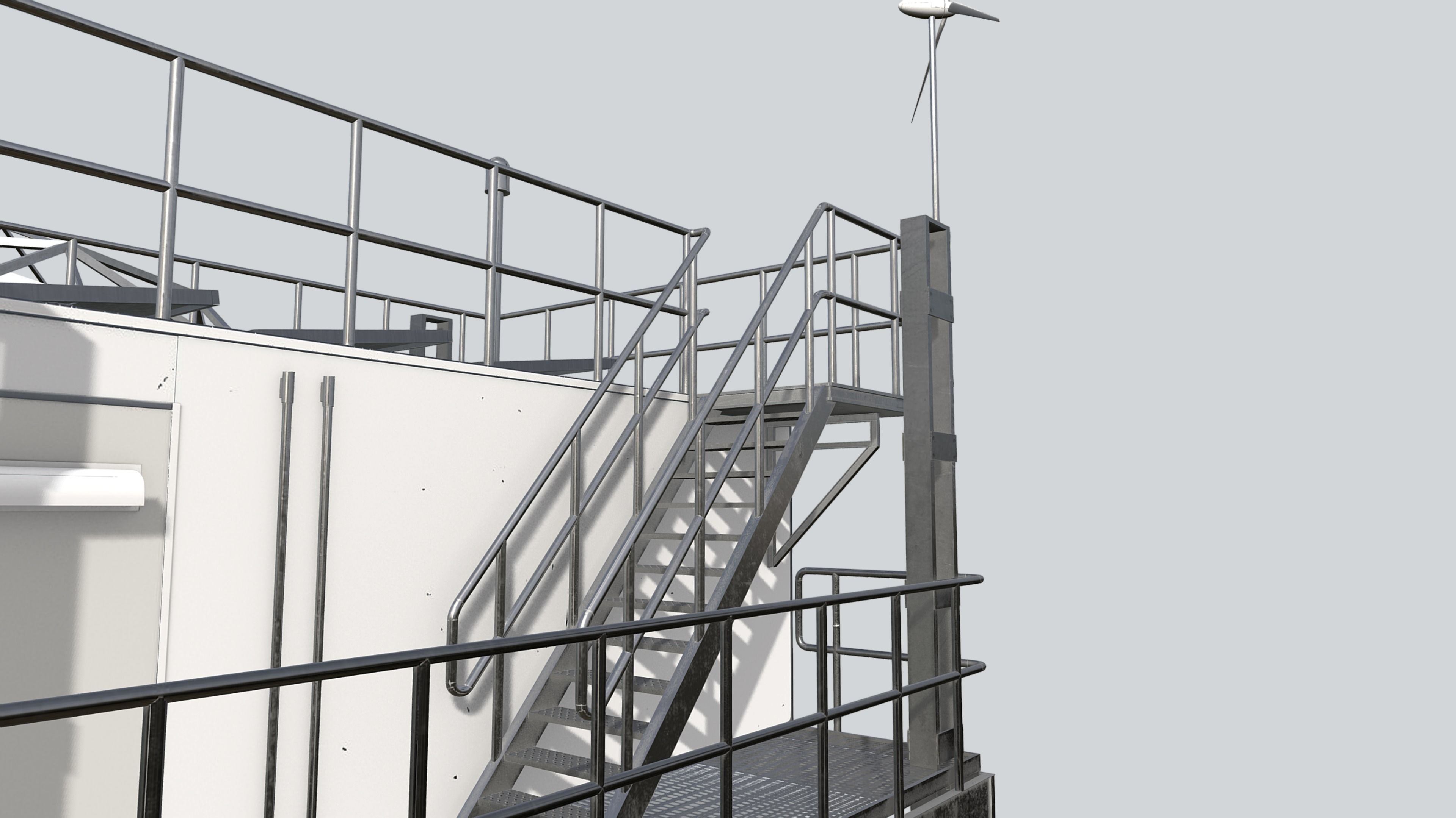 Research Station Low-poly 3D model_4