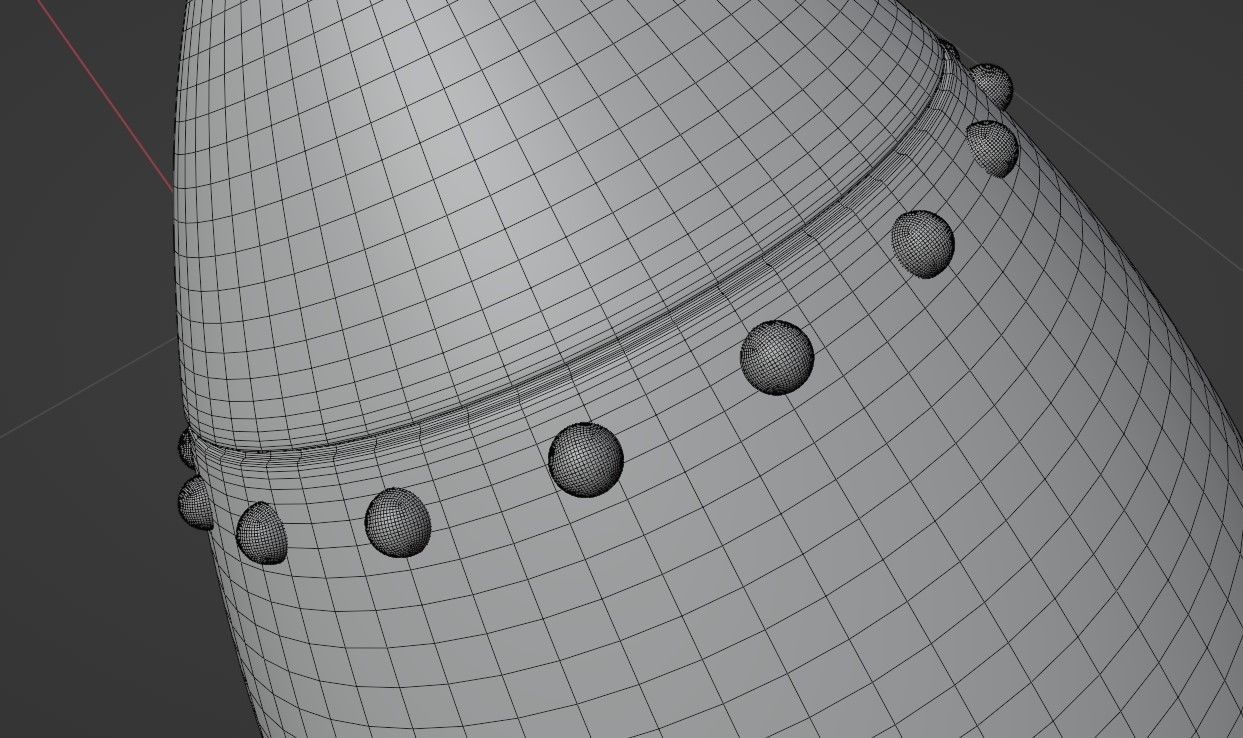 Cartoon Rocket 3D model_16