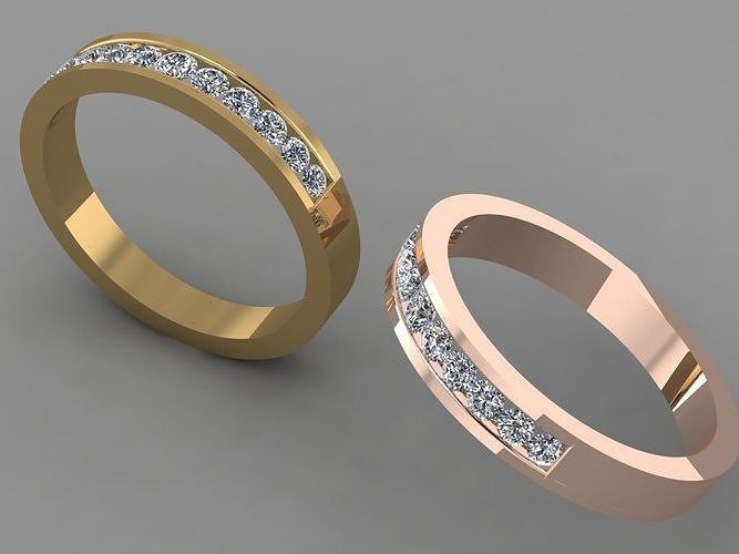 Gold ring 3D print model