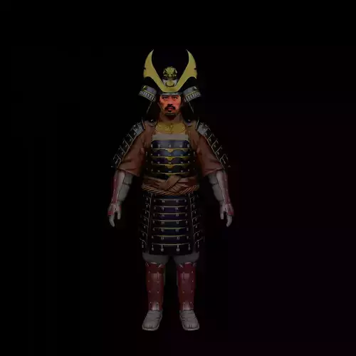 Hiroyuki Sanada 3D Model Low-poly 3D model