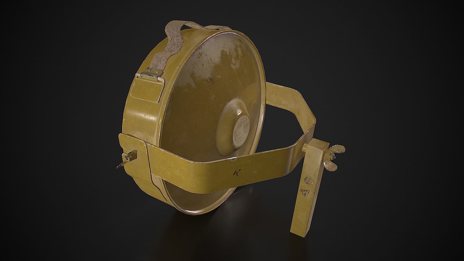 Soviet anti-personnel guided fragmentation mine MON-100 Low-poly 3D model_5