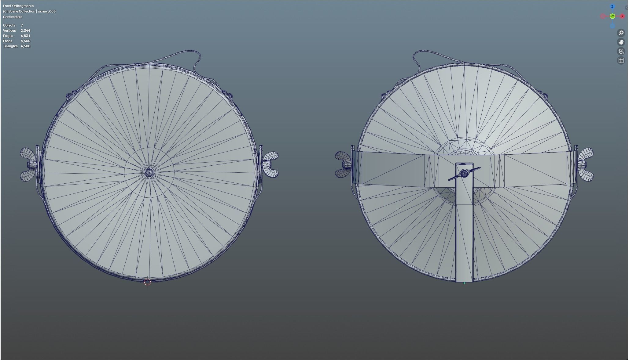 Soviet anti-personnel guided fragmentation mine MON-100 Low-poly 3D model_12