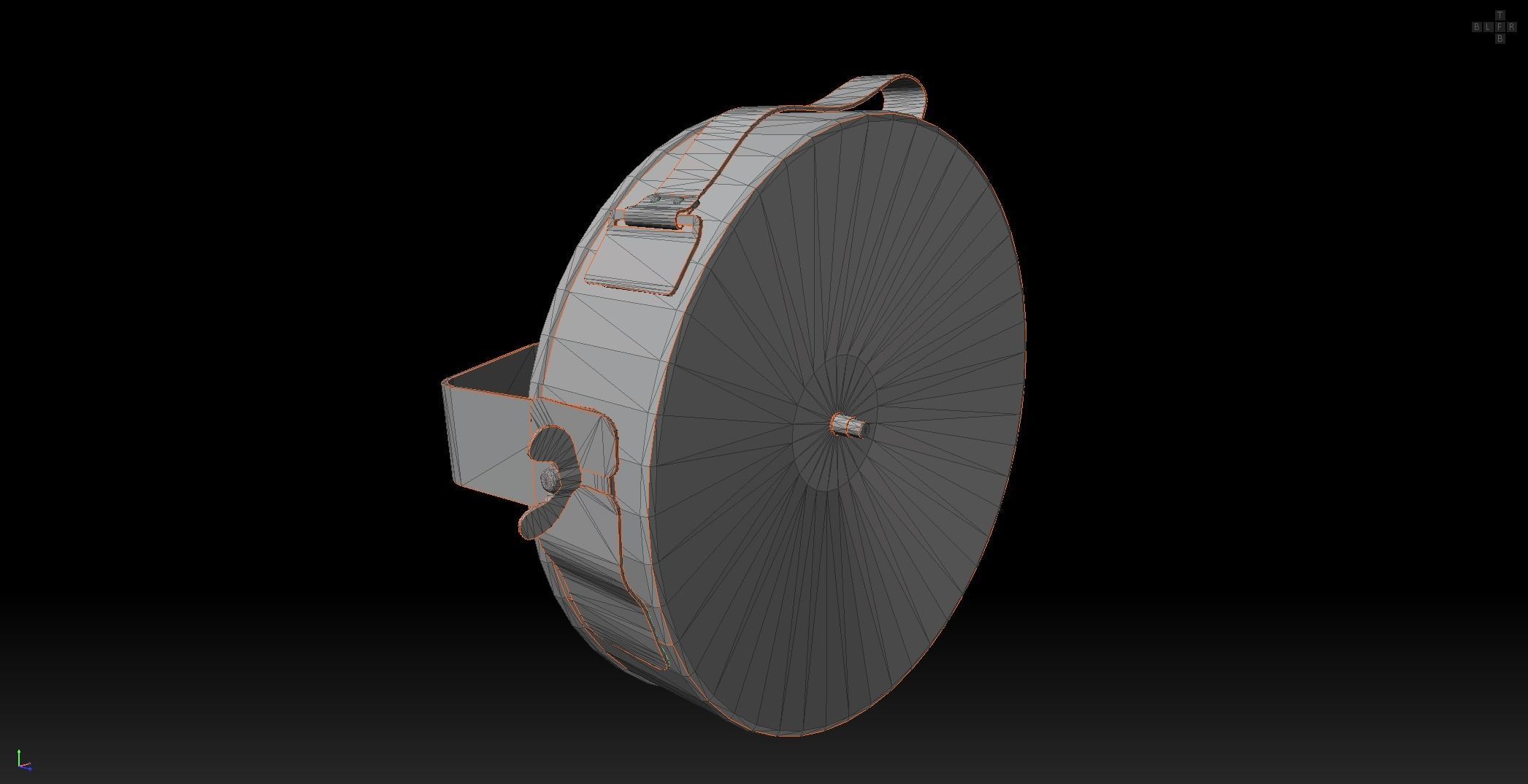 Soviet anti-personnel guided fragmentation mine MON-100 Low-poly 3D model_13