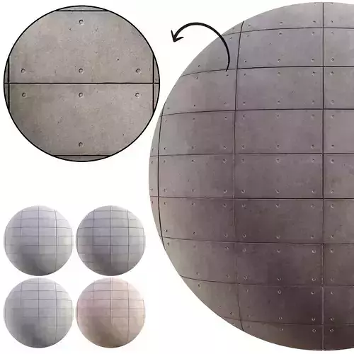 Concrete Plate Wall 04 - Seamless