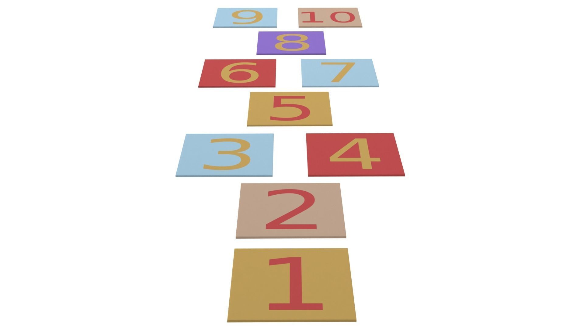 Hopscotch 3D model_1