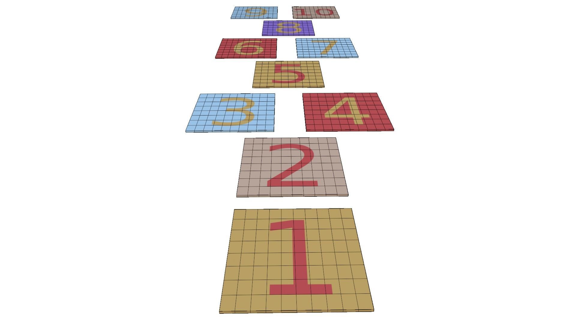 Hopscotch 3D model_10