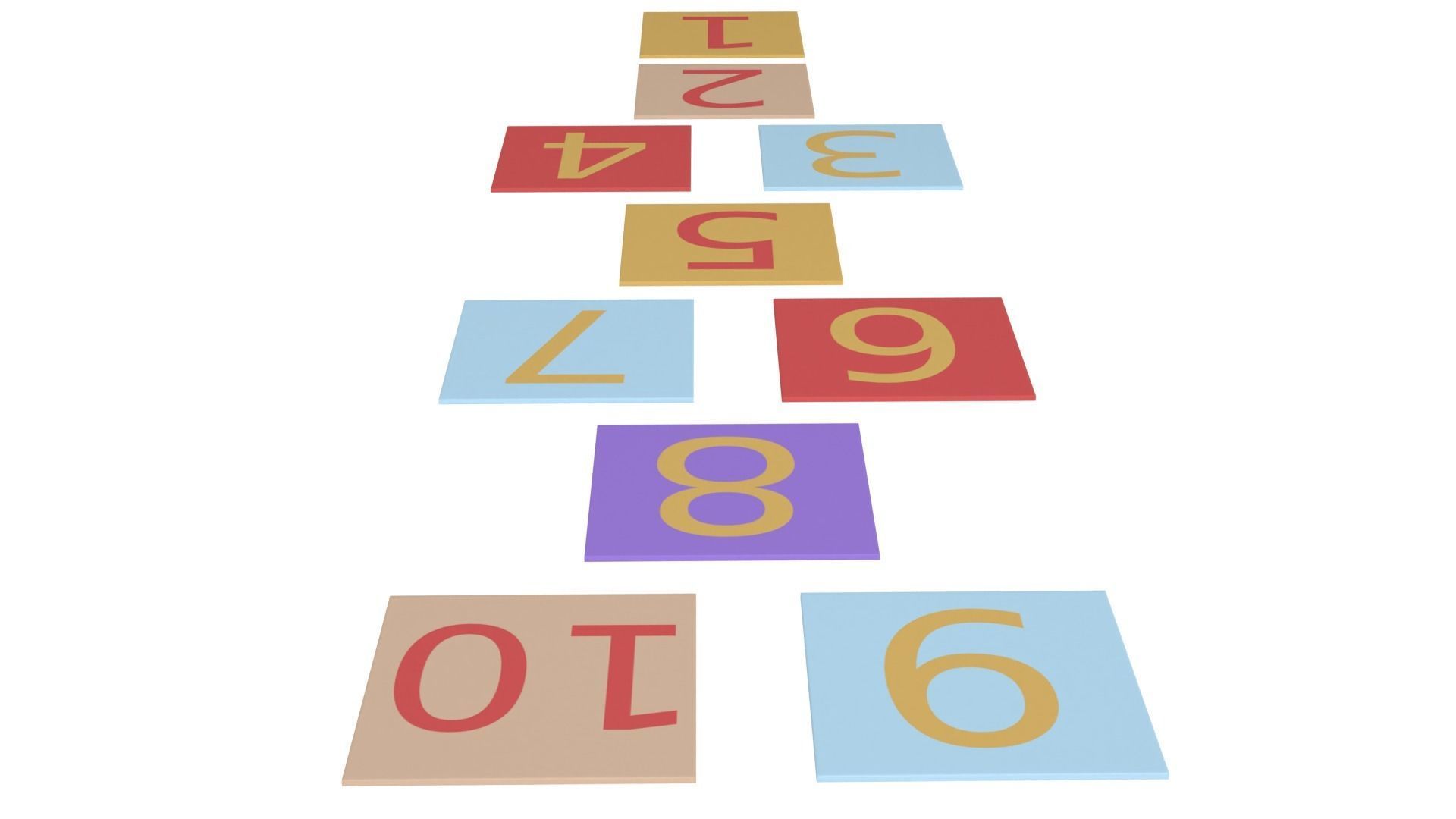 Hopscotch 3D model_5