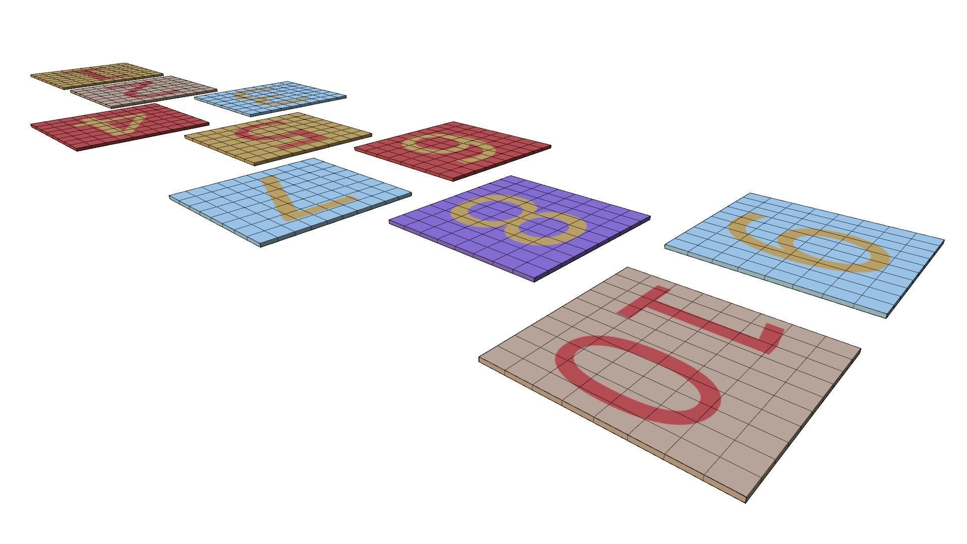 Hopscotch 3D model_13