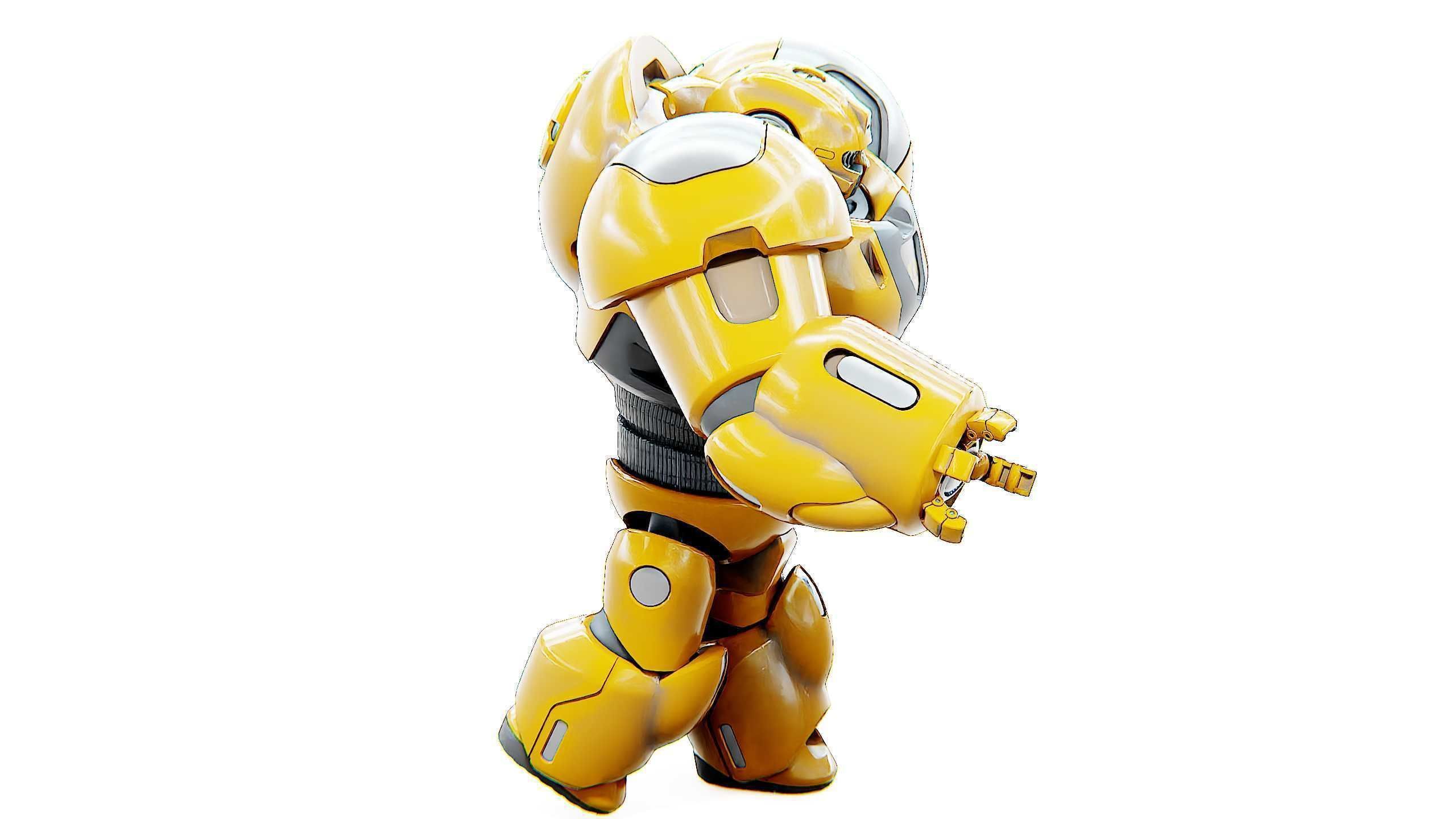 BATTLE DROID GOLIATH Rigged for Unreal Engine - Unity - MIXAMO 3D model_6