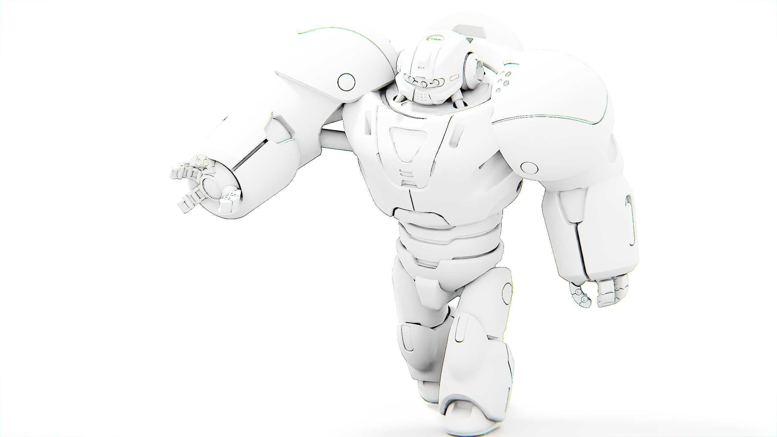 BATTLE DROID GOLIATH Rigged for Unreal Engine - Unity - MIXAMO 3D model_32