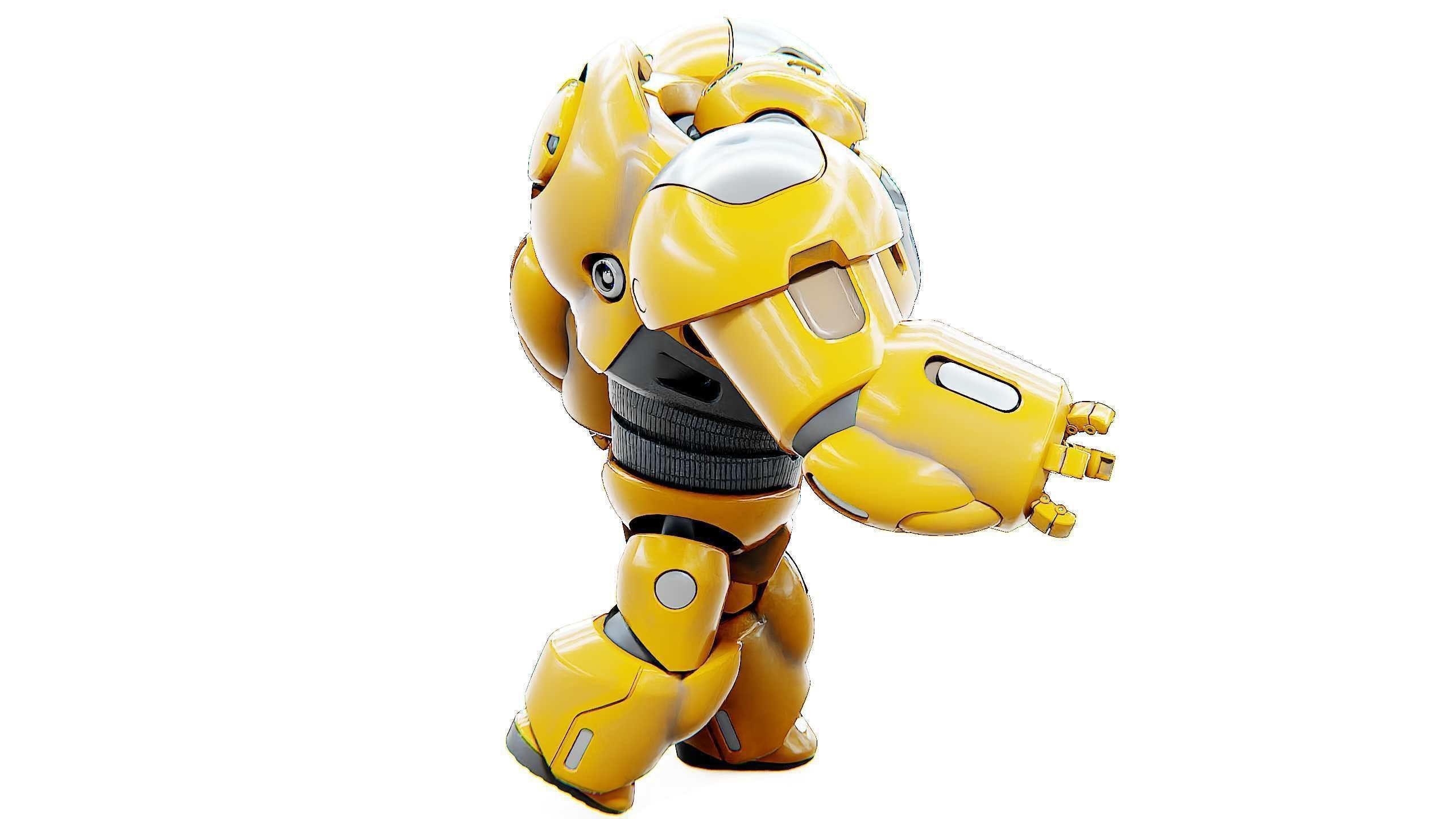 BATTLE DROID GOLIATH Rigged for Unreal Engine - Unity - MIXAMO 3D model_7