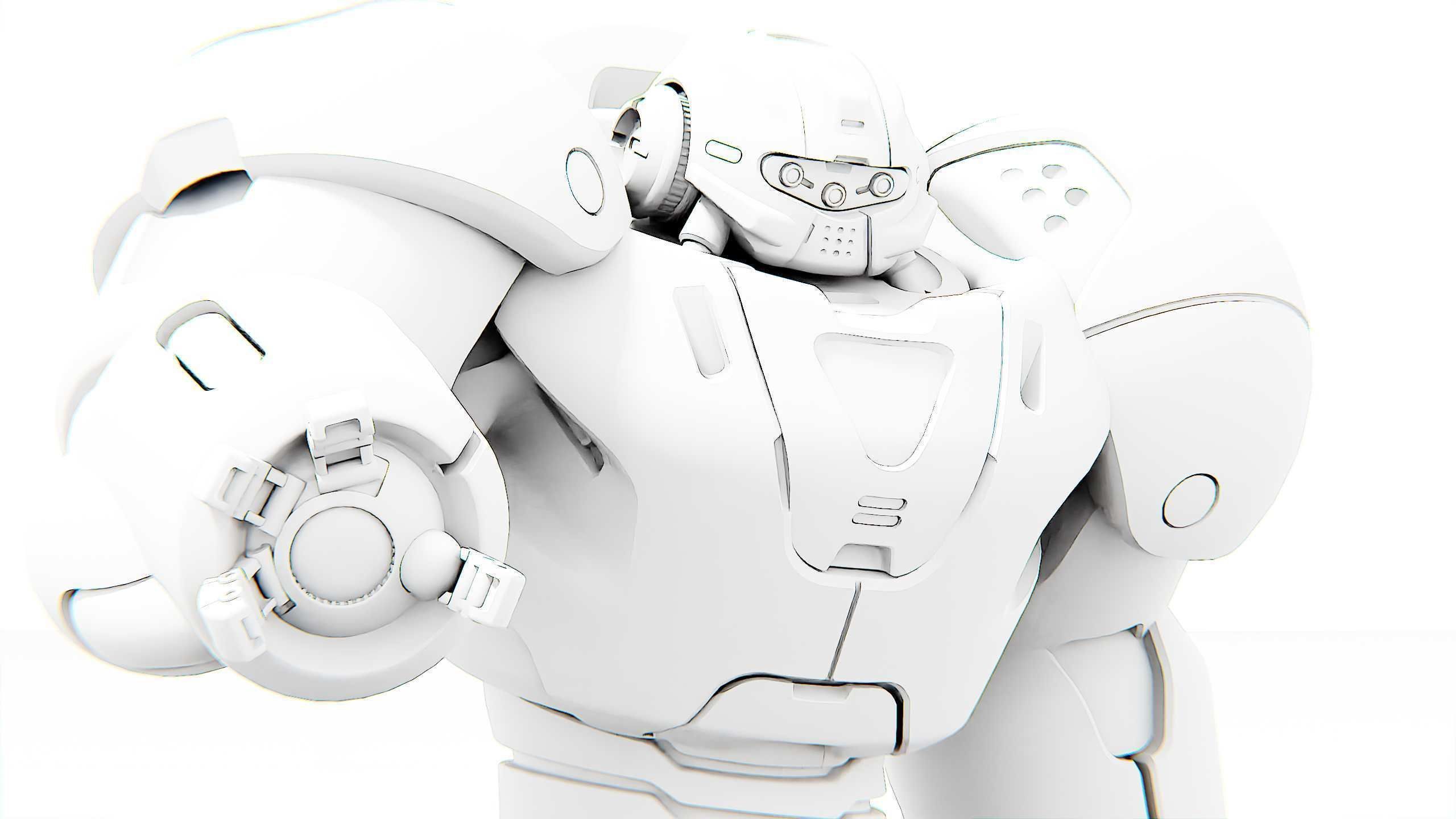 BATTLE DROID GOLIATH Rigged for Unreal Engine - Unity - MIXAMO 3D model_34