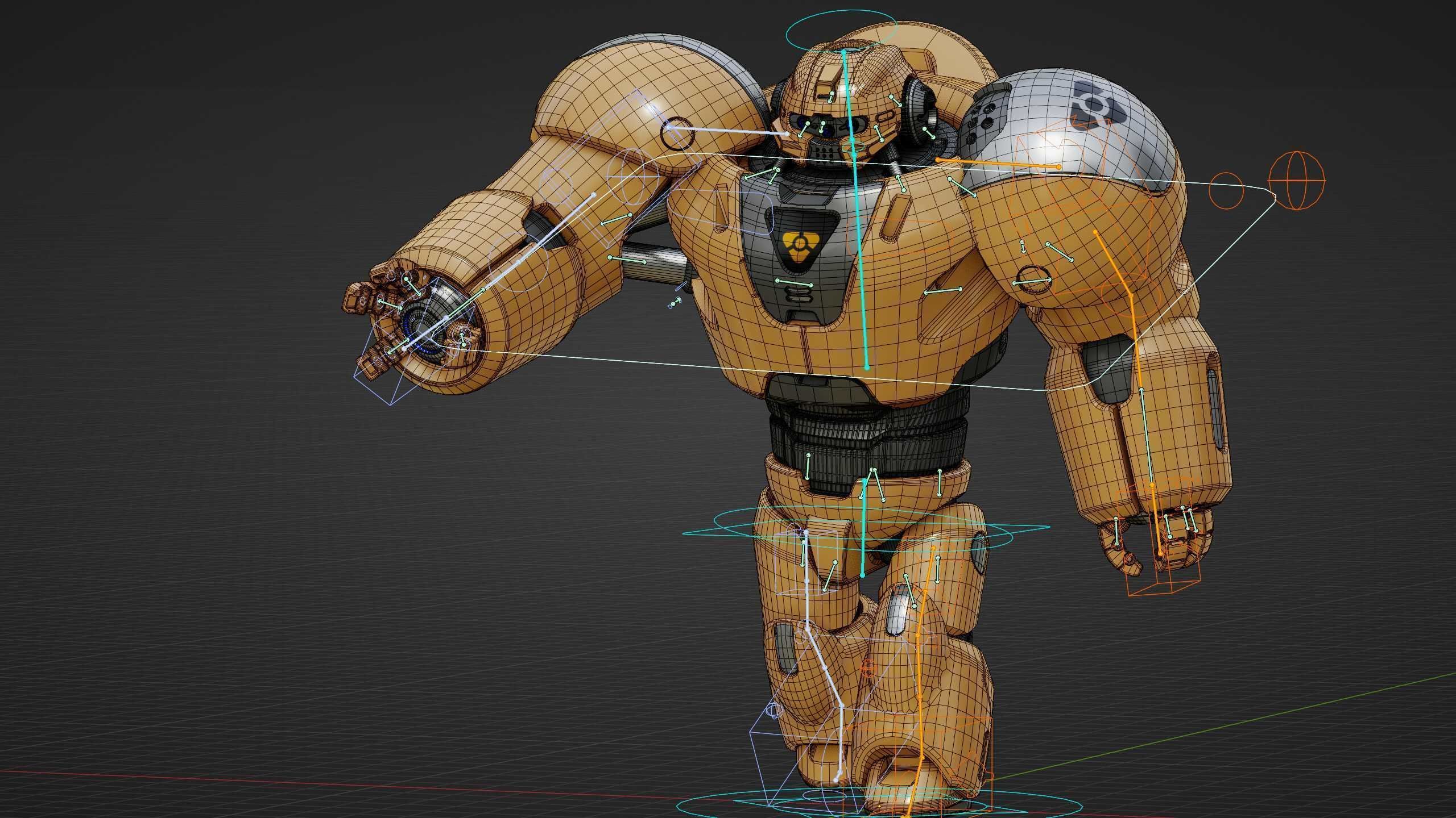 BATTLE DROID GOLIATH Rigged for Unreal Engine - Unity - MIXAMO 3D model_37