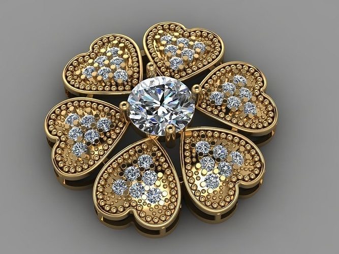 Gold Ear ring 3D print model