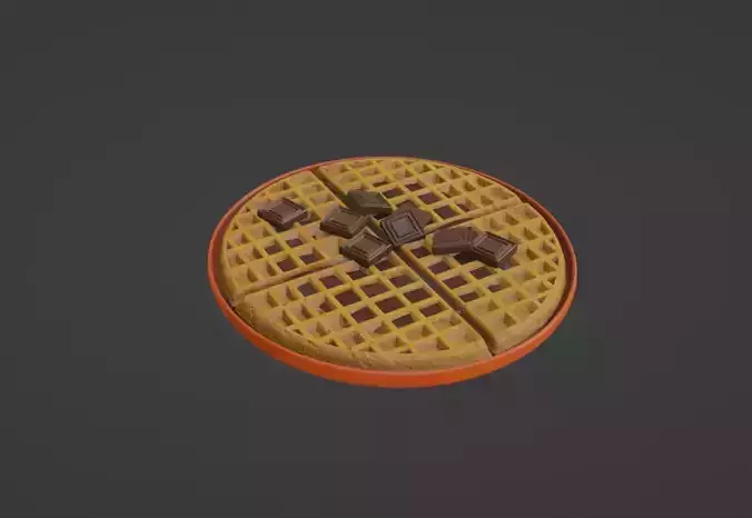 Waffles with Chocolate